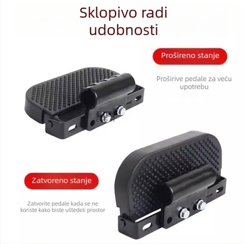 Prednje pedalo s gumom i pečenim premazom