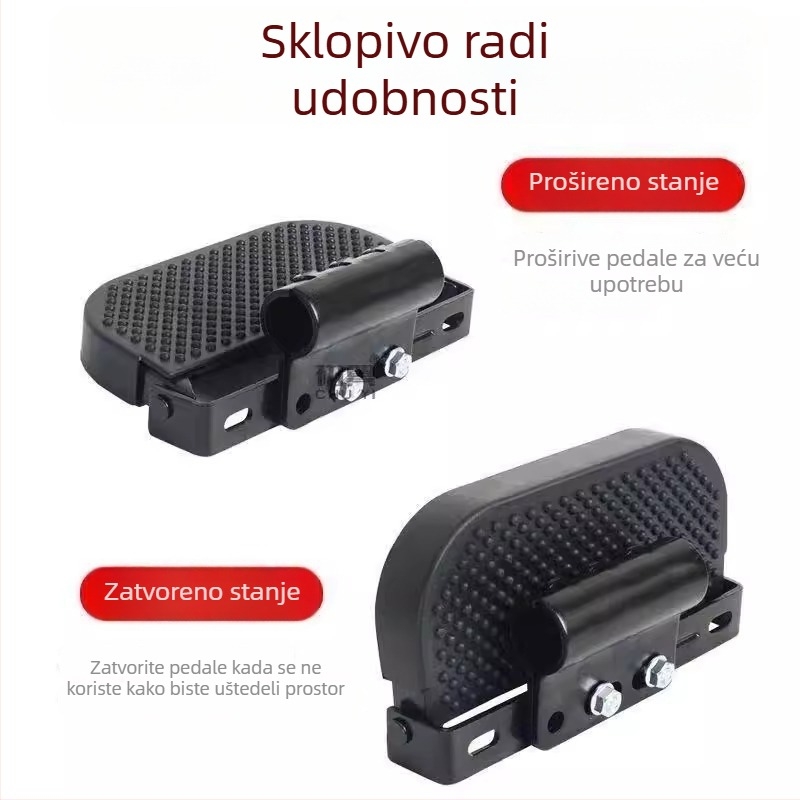 Prednje pedalo s gumom i pečenim premazom