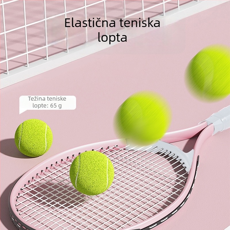 Trening raketa za tenis s aluminijskim okvirom, težina 95–100 g, horizontalno gađanje, pogodna za početnike; za stolni tenis i tenis s perjem
