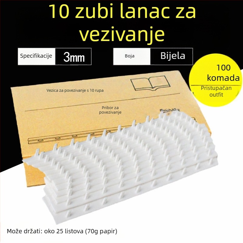 Plastični bočni kutni klip jt-w, pakiranje u kutiji, Clever accounting