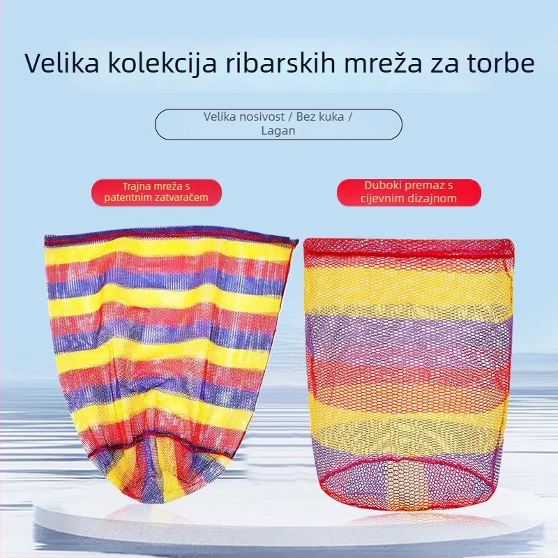 Torba za ribolov s mrežastim tkivom, zamjena jedne mreže, trokutasti dubinski spoj ljepilom za hvatanje ribe