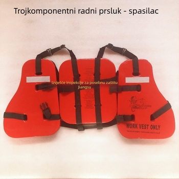 Trodjelni morski prsluk za spašavanje DRY-C/XL-100, Starlint, CCS certificiran, >74N uzgon, sukladnost GB/T32227-2015, za ribolov
