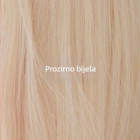 Perika: duga kosa s kovrčama i qi bangs, vlakno otporno na toplinu, mehanička izrada, potpuno prekrivanje glave, model 131