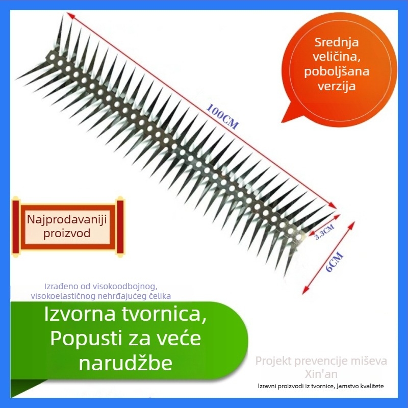 Nehrđajući čelični bod protiv štakora za cijevi i zidove – protiv uspona, sigurnost za vile i imovinu