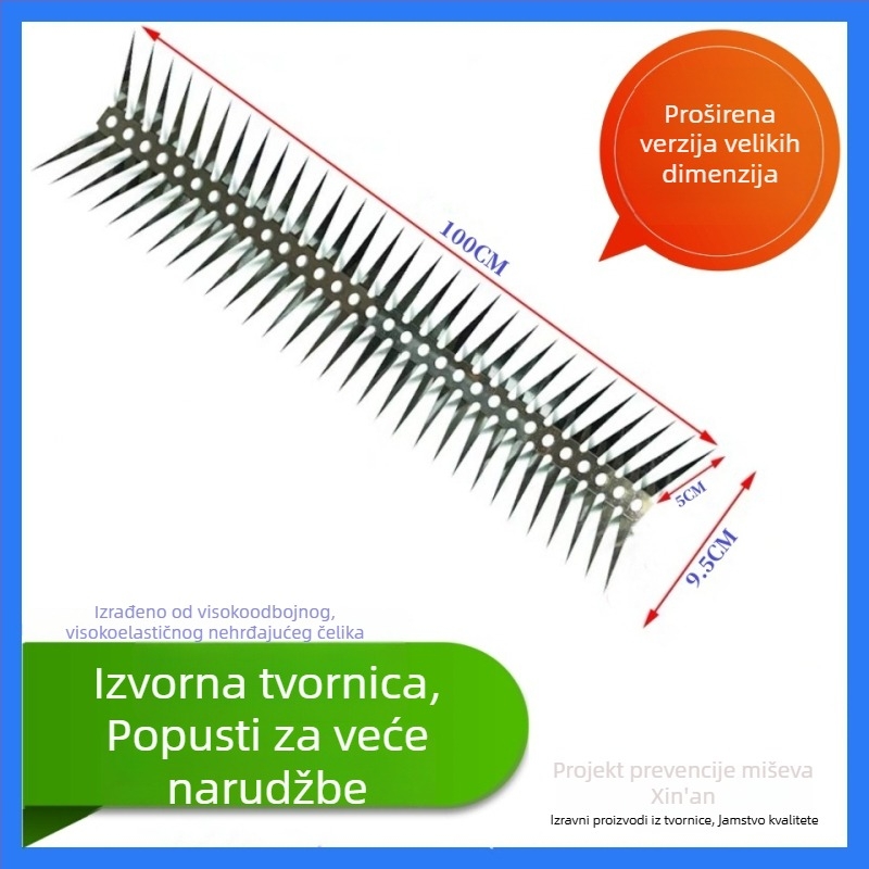 Nehrđajući čelični bod protiv štakora za cijevi i zidove – protiv uspona, sigurnost za vile i imovinu