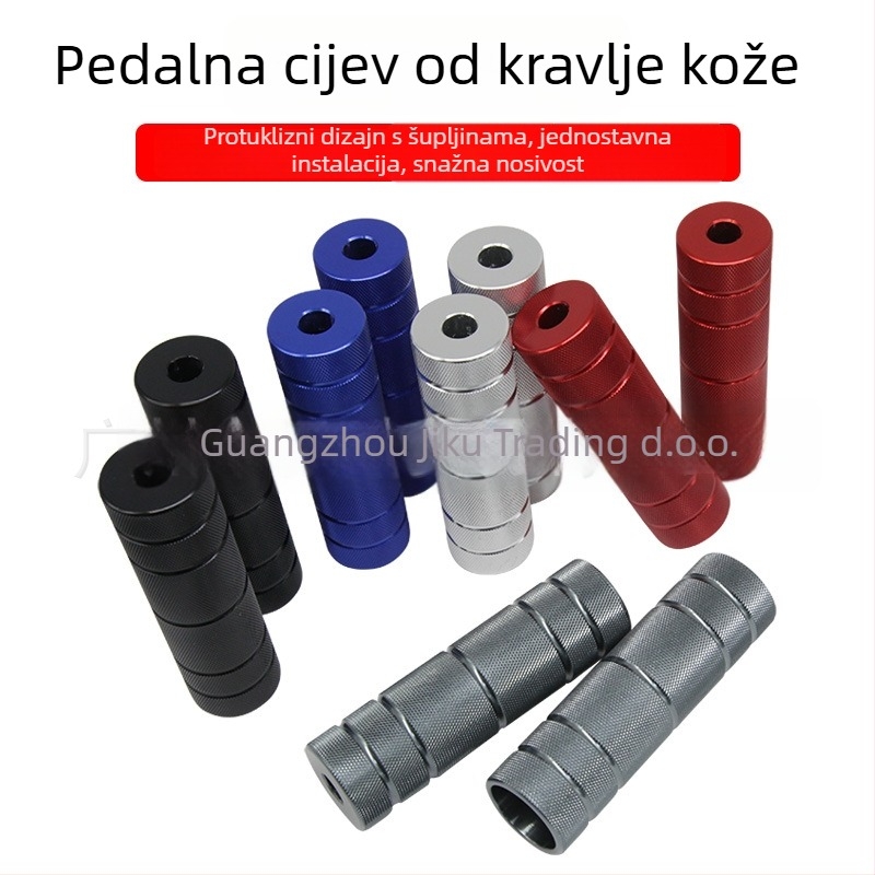 Električni motocikl — stražnje pločice za stopala od aluminijske legure, kružne šuplje, završni premaz pečenom lakom, za stražnju osovinu