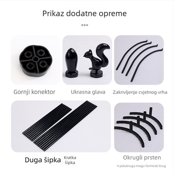 Evropskog stila okvir za penjačke biljke — PE materijal, podrška za ruže i klematis, marka Su Plastic