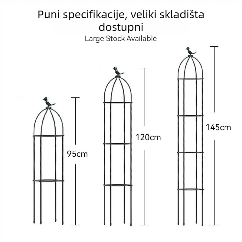 Evropskog stila okvir za penjačke biljke — PE materijal, podrška za ruže i klematis, marka Su Plastic