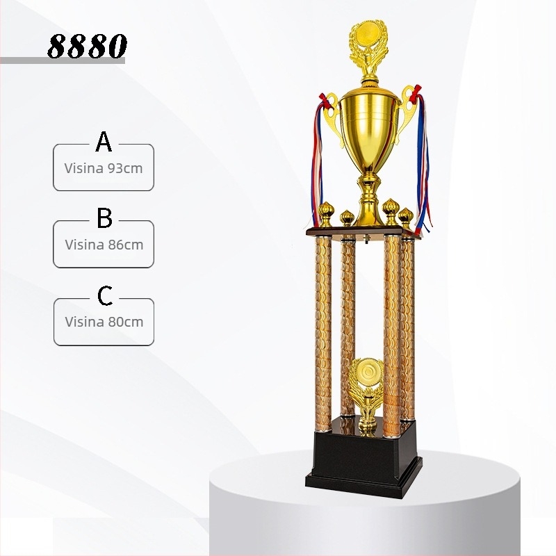 Legura Geometrijski trofej za timske sportove — moderan minimalistički dizajn, pogodan za nagrade u nogometu, košarci, Taekwondo i plesnoj školi; poslovni i konferencijski pokloni