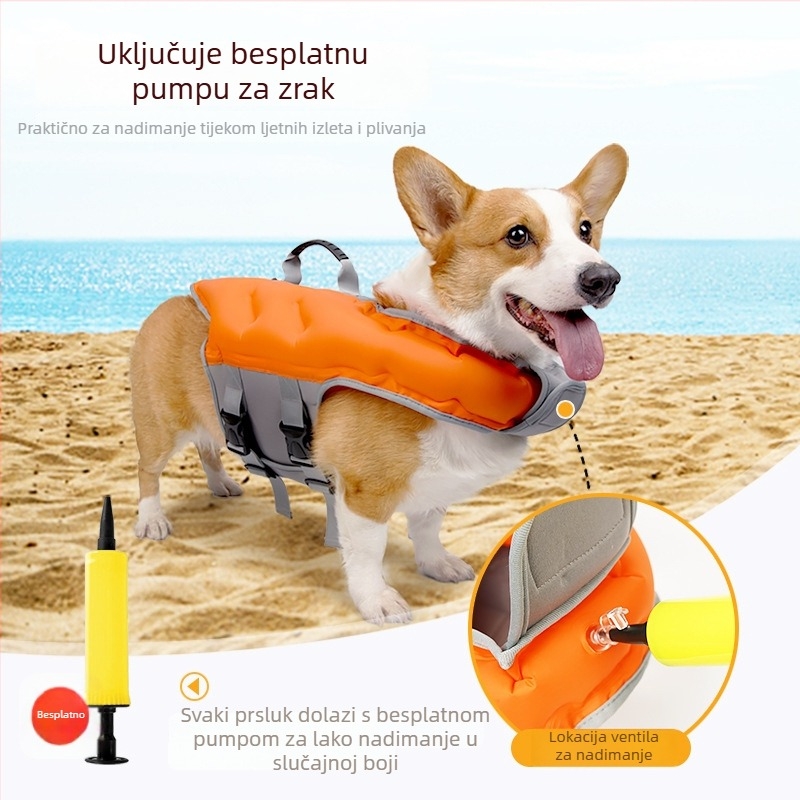 Naduviva spašavalna jakna za pse, prijenosna, najlon, DOTON/Dorton family