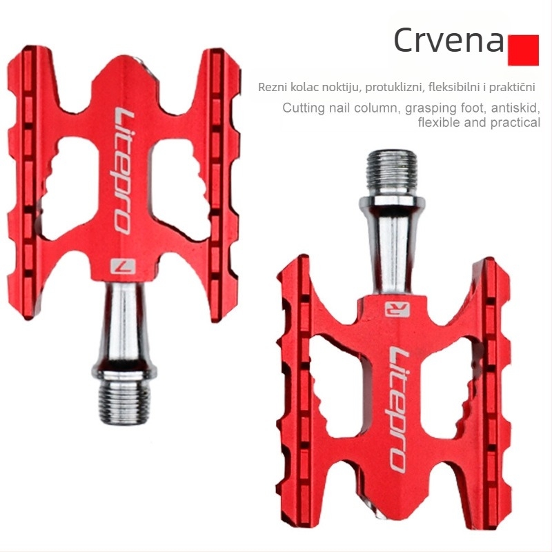 Litepro LP bearing pedala – pedala za sklopivi bicikl, aluminijska legura, DU ležaj, pogodna za sklopive, planinske i cestovne bicikle