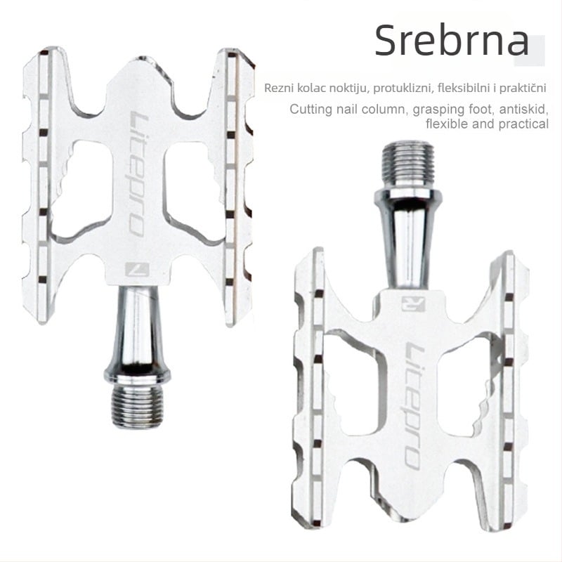 Litepro LP bearing pedala – pedala za sklopivi bicikl, aluminijska legura, DU ležaj, pogodna za sklopive, planinske i cestovne bicikle