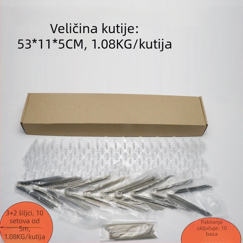 Nerđajući čelični šiljci za ptice – Odbijanje ptica – Broj artikla: 1 – Izvozno izvor ekskluzivno: Da