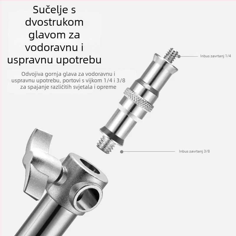 Foto-stativ za rasvjetu – nehrđajući čelik, univerzalno, bez daljinskog upravljača