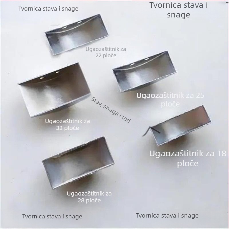 Krevetni kutni štitnik od nehrđajućeg čelika s kromiranim sjajem, prilagodljivo – Caisi