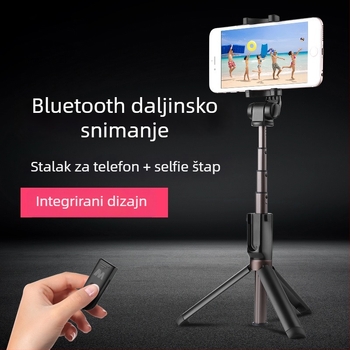 Bluetooth selfie štapić s tronožnim stativom WS-SQB645B – aluminijska legura, daljinsko upravljanje, universalni stil, mogućnost prilagodbe