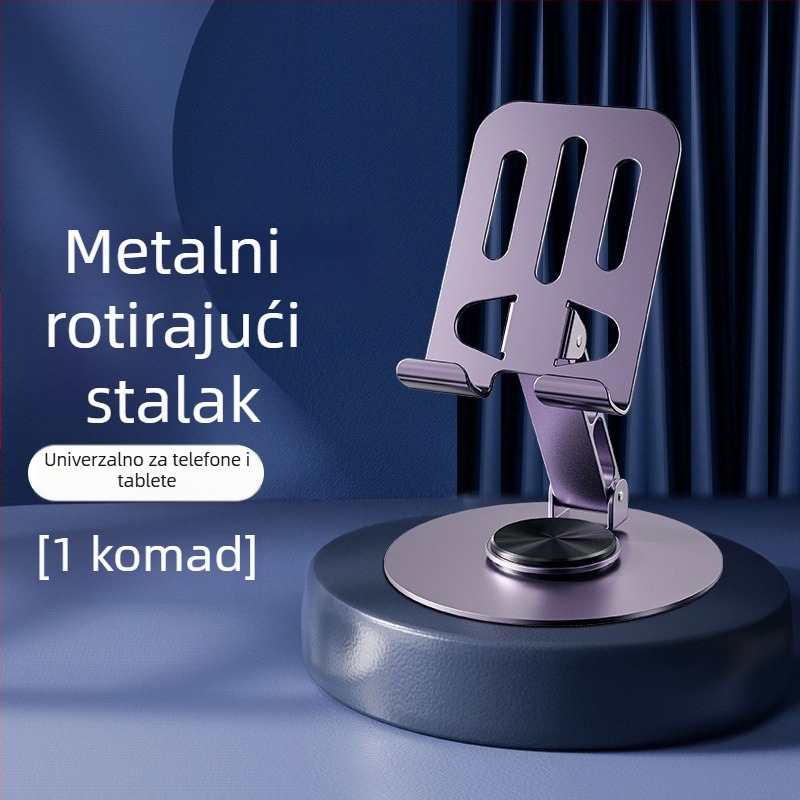 Okrećući nosač za mobitel s klipsom, za noćni ormarić i stol, univerzalni stalak za tablete i mobitele, protiv drhtanja