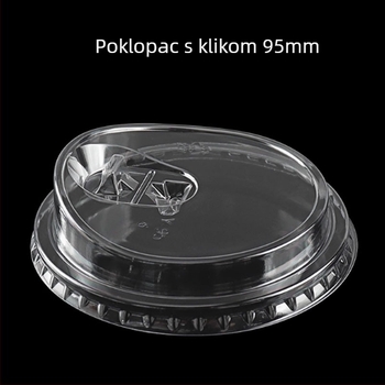 Jednokratna PET čaša za mliječni čaj, nepropusna, kapacitet 401–500 ml, moguć ispis logotipa