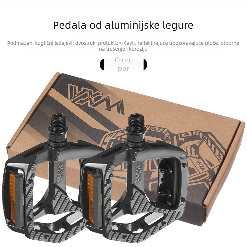 Pedale za planinski bicikl, pedale od aluminijske legure s kugličnim ležajem, protuklizne, branda Vxm, kompatibilni s biciklima