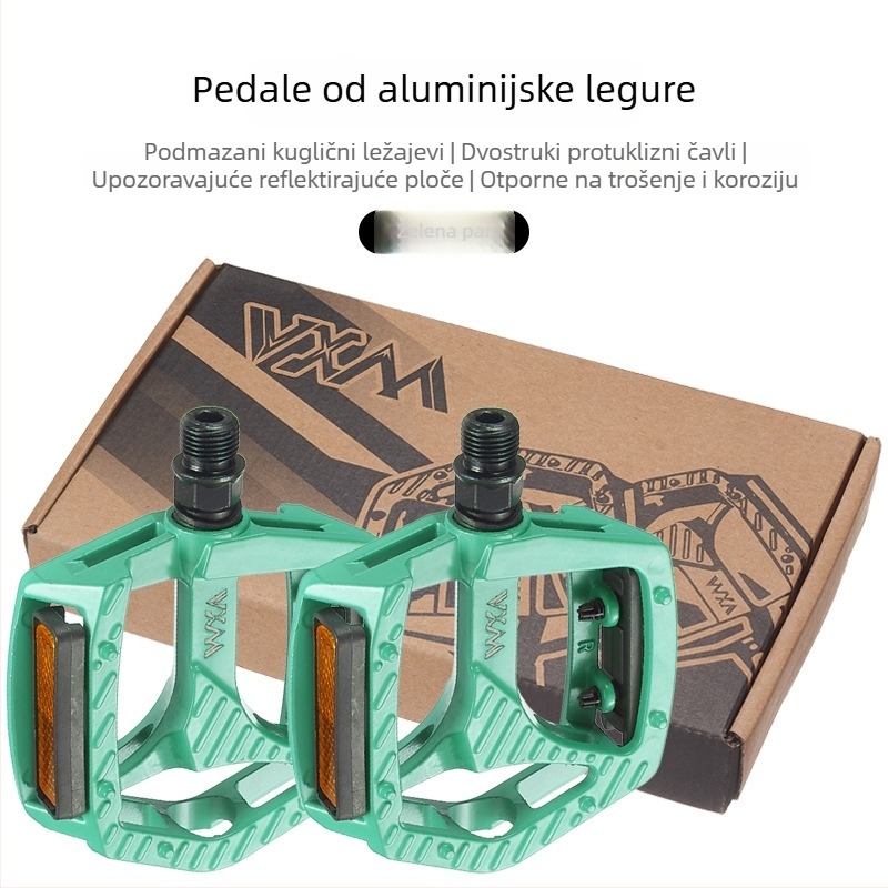 Pedale za planinski bicikl, pedale od aluminijske legure s kugličnim ležajem, protuklizne, branda Vxm, kompatibilni s biciklima