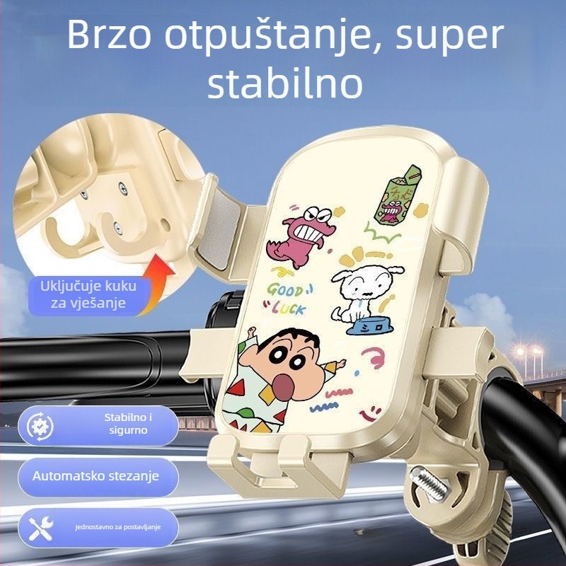 Držač za telefon za električni bicikl, gornji nosač, metalna konstrukcija, IP zaštita, 3C certifikat 2012152202008033, jmKrXNfa