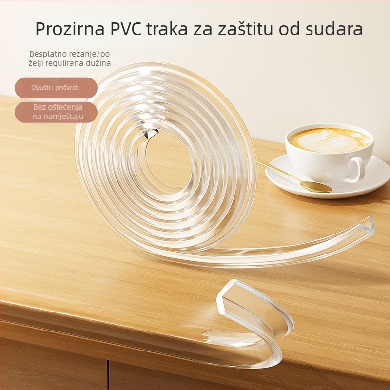 Prozirni zaštitni rubni pojas za stol i zid, Father Shield, porijeklo Taizhou, paket od 50 kom