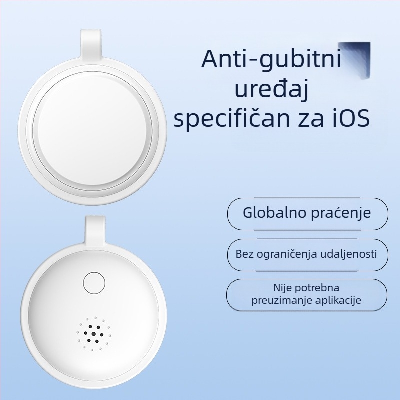 Tracker za izgubljene predmete, model 08, kompatibilan s iOS-om, baterija 210, neograničen bežični domet, ABS materijal