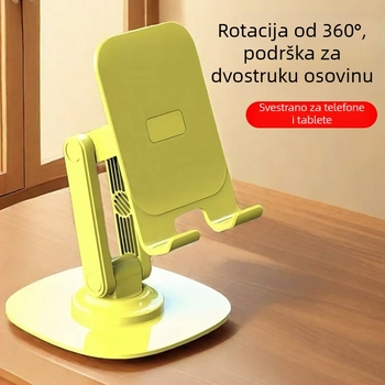 Sklopivi stolni držač za telefon i tablet, plastična konstrukcija, sklapan dizajn, držač za telefon i držač za tablet