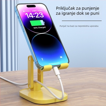 Podesivi sklopivi stolni nosač za telefone i tablete, univerzalni plastični držač s mogućnošću prilagođavanja branda