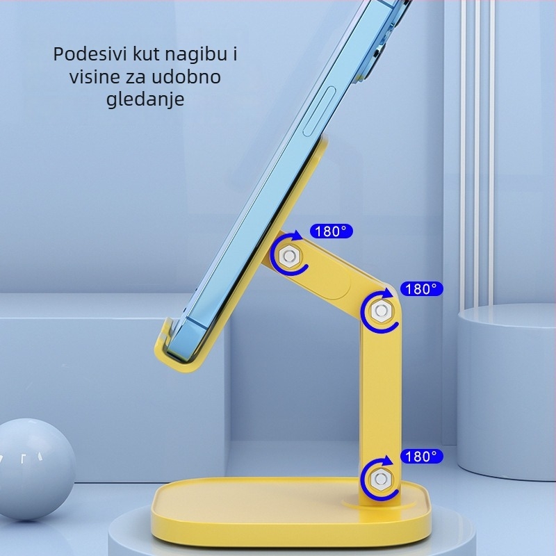 Podesivi sklopivi stolni nosač za telefone i tablete, univerzalni plastični držač s mogućnošću prilagođavanja branda