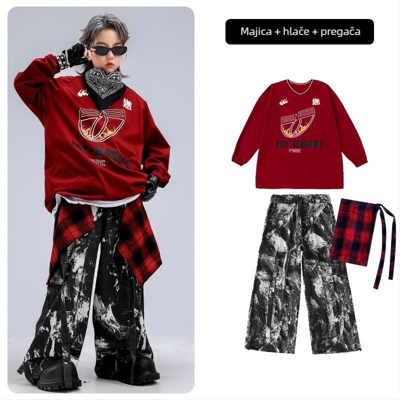 Dječje plesno/scensko odijelo - trendi cool stil, pamuk, dob 8+ godina (iznad 140 cm), jesen 2025