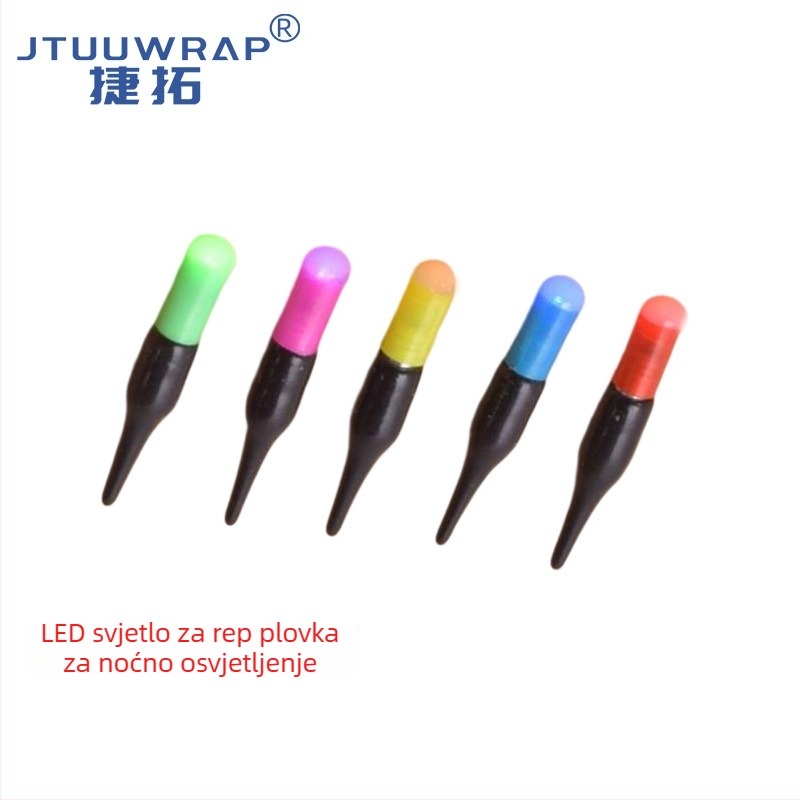 LED svjetlo za plovak za ribolov, plastični plovak s promjenom boje, okomit drift, Jietuo Fishing Gear