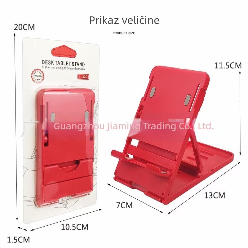 Stolni držač za telefon i tablet, prijenosan i sklopiv, univerzalna kompatibilnost, ABS plast
