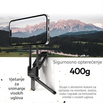 Selfie štap s držačem za telefon - okretan, prenosiv, svestran, prilagodljiv, za putovanja i prijenos uživo