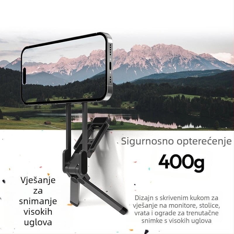 Selfie štap s držačem za telefon - okretan, prenosiv, svestran, prilagodljiv, za putovanja i prijenos uživo