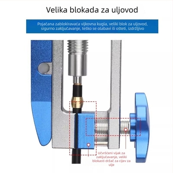TOOPRE Aluminijska legura alat za montažu hidraulične kočione linije — ugradnja igle, pritisk olivne glave, rezač cijevi, prilagodljiv