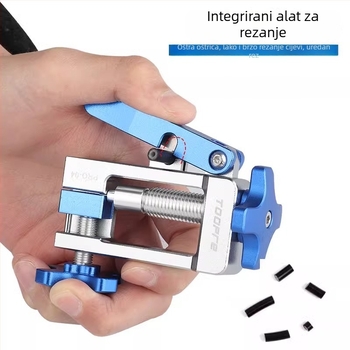 TOOPRE Aluminijska legura alat za montažu hidraulične kočione linije — ugradnja igle, pritisk olivne glave, rezač cijevi, prilagodljiv