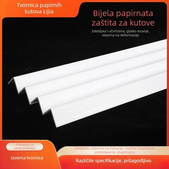 L-oblik zaštitnik kutova od kraft papira za pakiranje, bez logotipa, prilagodljiva tvrdoća