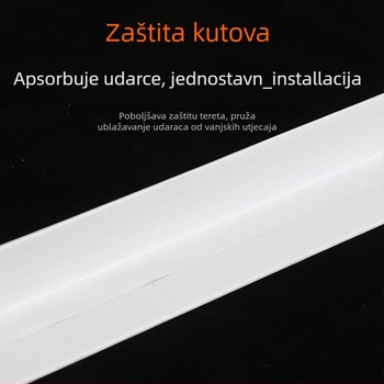 L-oblik zaštitnik kutova od kraft papira za pakiranje, bez logotipa, prilagodljiva tvrdoća
