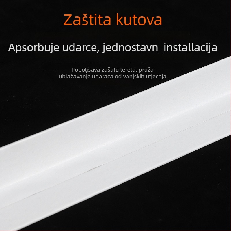 L-oblik zaštitnik kutova od kraft papira za pakiranje, bez logotipa, prilagodljiva tvrdoća