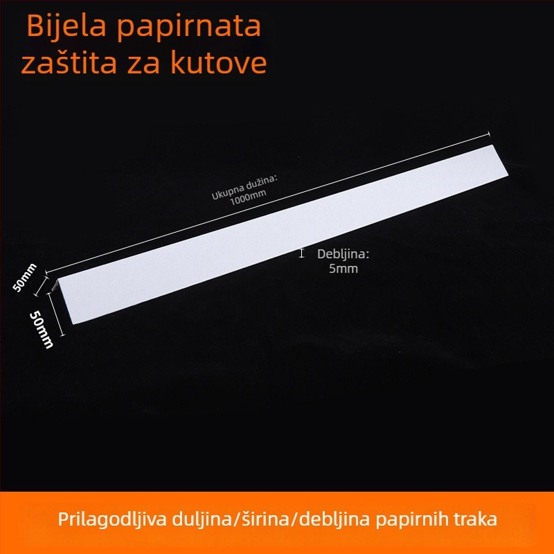 L-oblik zaštitnik kutova od kraft papira za pakiranje, bez logotipa, prilagodljiva tvrdoća