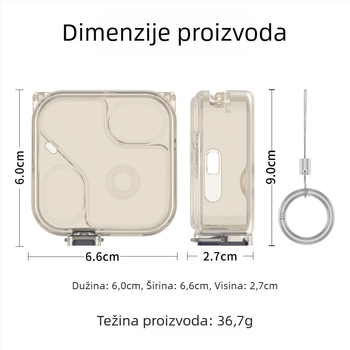 TPU zaštitna maska za Nothing Ear(3), tvrdi kućište izrađeno injekcijskim prešanjem, potpuno pokriće, prilagodljiv stil