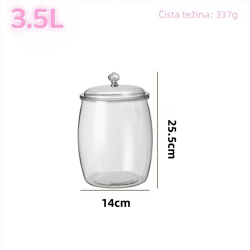 Crisper box - Prozirni plastični spremnik za kuhinju, 5-djelni set, PET, kapacitet 4.1-5 L, lagani luksuz