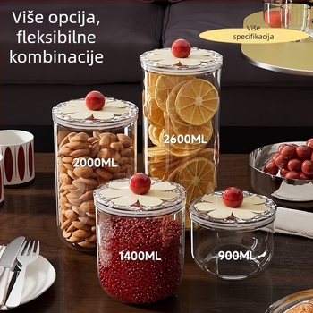 An Zhenya plastična kružna kutija za čuvanje hrane, 800–1000 ml, stil lagan luksuz