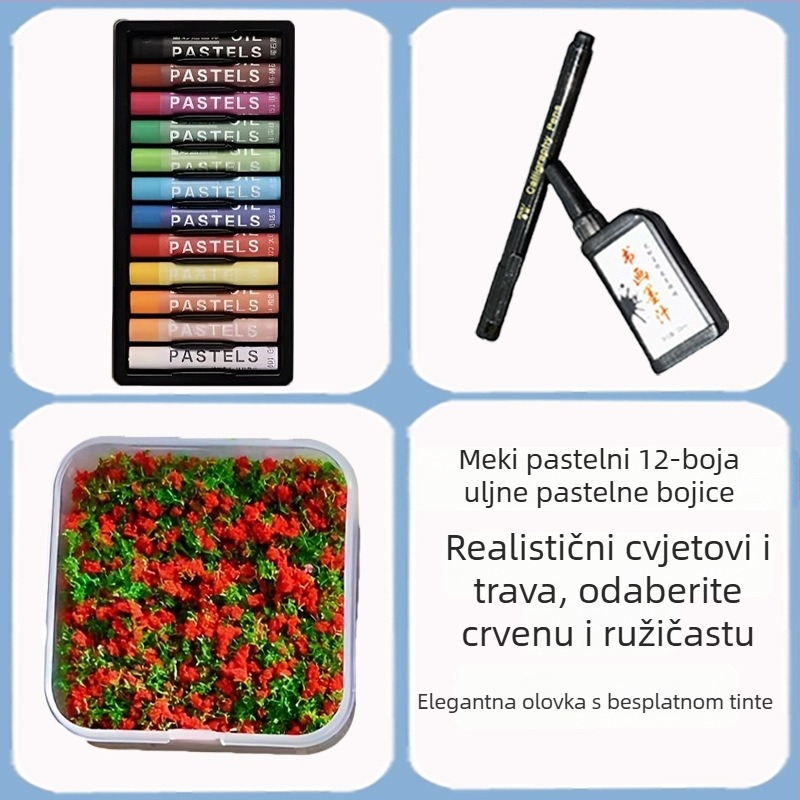 Dnevnik sa slamnatim papirom – PP omot, DIY komplet, bez branda, stil 11408890