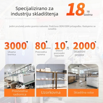Kvadratni prozirni plastični spremnik za hranu sa sigurnim zatvaranjem, 800–1000 ml
