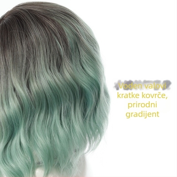 Perika za anime cosplay, vlakna otporna na visoke temperature, prozračna čipkana kapa za glavu, model Dm848