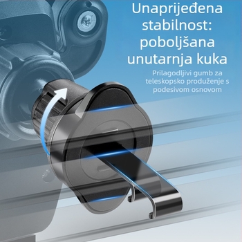 Držač za telefon u automobilskom ventilacijskom otvoru s gravitacijskim senzorom, otporan na udarce, univerzalna kompatibilnost