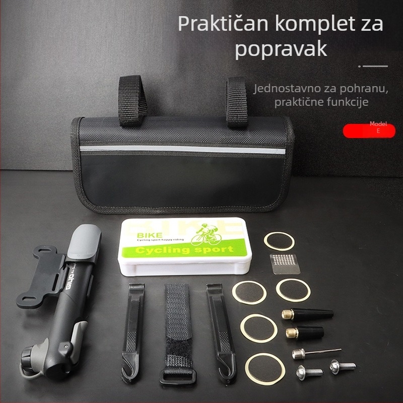 Set alata za popravak bicikla — POM materijal, pumpa za gume, ključ, višenamjenski alat za planinski bicikl