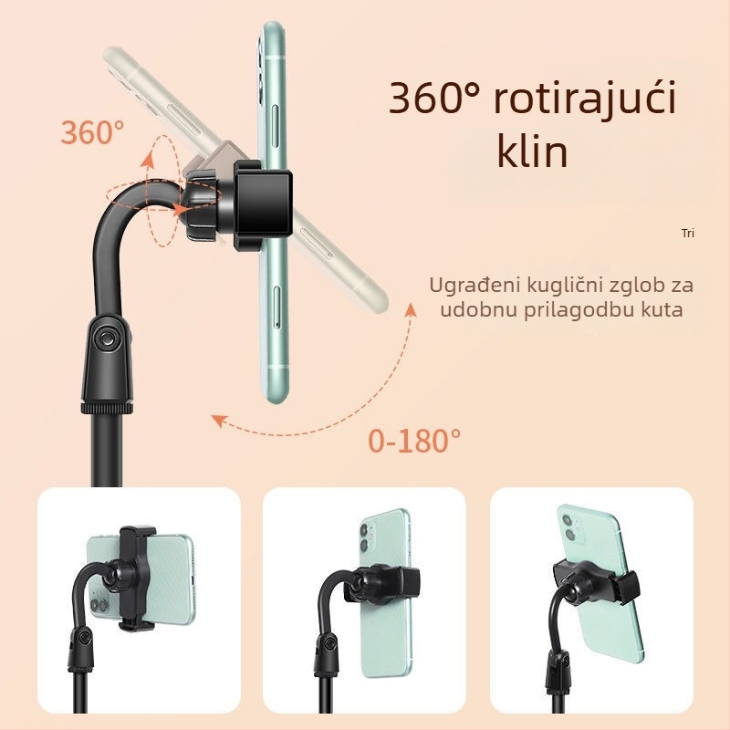 Stalak za stolni telefon za livestream i snimanje — univerzalni, ABS, prilagodljiv, Idami technology